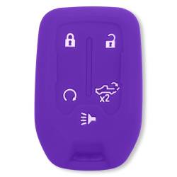 Recon - Recon 264002GM1PR Silicone Key Fob Cover Purple 19-21 Silverado/Sierra - Image 1