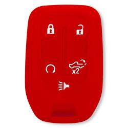 Recon - Recon 264002GM1RD Silicone Key Fob Cover Red 19-21 Silverado/Sierra - Image 1