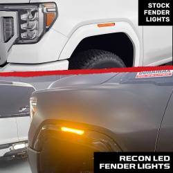 Recon - Recon 264230BK LED Side Marker Lights Smoked/Red/Amber 20-23 Sierra HD - Image 4