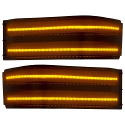 Recon - Recon 264153BK LED Side Mirror Lenses Smoked/Amber 14-19 Silverado/Sierra 2500HD - Image 2