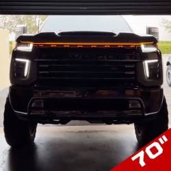 Recon - Recon 264001AMM 70" High Power Universal LED DRL Hood Light Amber - Image 1