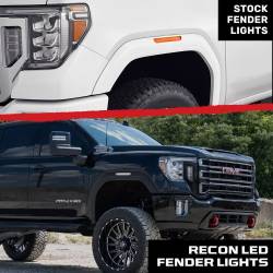Recon - Recon 264230CL LED Side Marker Lights Clear/Red/Amber 20-23 Sierra HD - Image 4