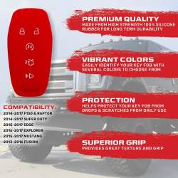 Recon - Recon 264002FD1RD Silicone Key Fob Cover Red 14-17 F150/Super Duty - Image 2