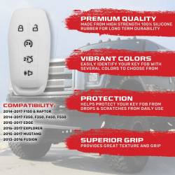 Recon - Recon 264002FD1WH Silicone Key Fob Cover White 14-17 F150/Super Duty - Image 2