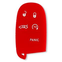 Recon - Recon 264002DG1RD Silicone Key Fob Cover Red for 13-18 RAM Trucks - Image 1