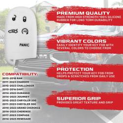 Recon - Recon 264002DG1WH Silicone Key Fob Cover White for 13-18 RAM Trucks - Image 2