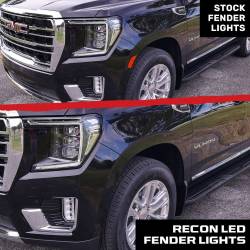 Recon - Recon 264231WHBK LED Side Marker Lights Smoked/White 21-24 GM Full Size SUV - Image 4
