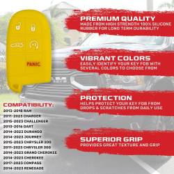 Recon - Recon 264002DG1YL Silicone Key Fob Cover Yellow for 13-18 RAM Trucks - Image 2