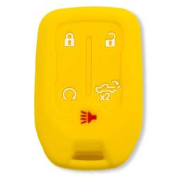 Recon - Recon 264002GM1YL Silicone Key Fob Cover Yellow 19-21 Silverado/Sierra - Image 1