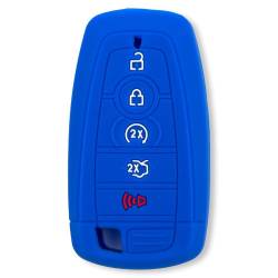 Recon - Recon 264002FD2BL Silicone Key Fob Cover Blue 18-25 F150/Super Duty - Image 1