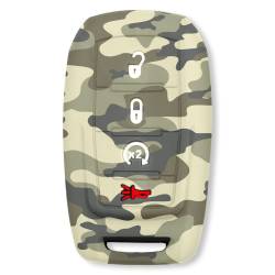 Recon - Recon 264002DG2GC Silicone Key Fob Cover Green Camo for 19-25 RAM Trucks - Image 1