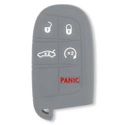 Recon - Recon 264002DG1GY Silicone Key Fob Cover Gray for 13-18 RAM Trucks - Image 1