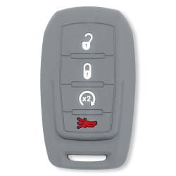 Recon - Recon 264002DG2GY Silicone Key Fob Cover Gray for 19-25 RAM Trucks - Image 1