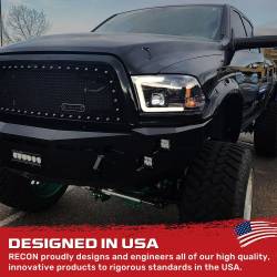 Recon - Recon 264270BKC Projector HeadLights Smoked Lens 09-18 RAM 1500 - Image 3