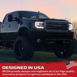 Recon - Recon 264271BKC Projector HeadLights Smoked Lens for 07-13 GMC Sierra 1500HD - Image 3