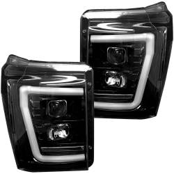 Recon - Recon 264272BKC Projector HeadLights Smoked Lens 11-16 Ford Super Duty - Image 1