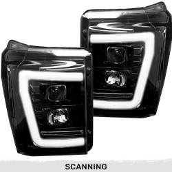 Recon - Recon 264272BKCS Projector HeadLights Smoked Lens 11-16 Ford Super Duty - Image 1