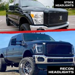 Recon - Recon 264272BKCS Projector HeadLights Smoked Lens 11-16 Ford Super Duty - Image 4