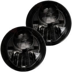 Recon - Recon 264274BK LED Projector HeadLights Smoked Lens for 07-18 Wrangler JK - Image 1