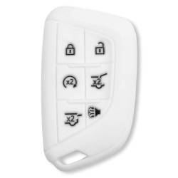 Recon - Recon 264002GM4WH Silicone Key Fob Cover White 21-25 Escalade - Image 1