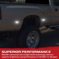 Recon - Recon 264133WHBK LED Dually Marker Lights Smoked/White 99-14 Silverado/Sierra - Image 4