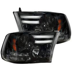 Recon - Recon 264276BKC Projector HeadLights Smoked Lens for 14-19 RAM Trucks - Image 2