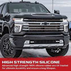 Recon - Recon 264004CHHDLEDWH Silicone Tow Hook Covers w/LED White 20-24 Silverado HD - Image 4