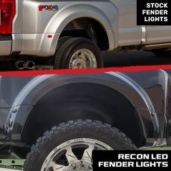 Recon - Recon 264136WHBK LED Dually Marker Lights Smoked/White for 11-25 Ford F350 - Image 4