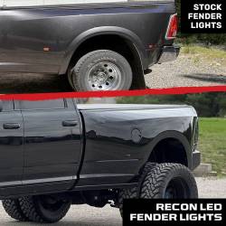 Recon - Recon 264137WHBK LED Dually Marker Lights Smoked/White for 10-21 RAM 3500 - Image 4