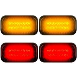 Recon - Recon 264138BK LED Dually Marker Lights Smoked/White for 15-23 Silverado/Sierra - Image 2