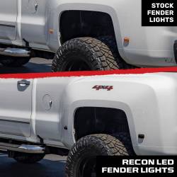 Recon - Recon 264138BK LED Dually Marker Lights Smoked/White for 15-23 Silverado/Sierra - Image 4