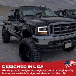 Recon - Recon 264192BKC Projector HeadLights Smoked Lens 99-04 Ford Super Duty - Image 3