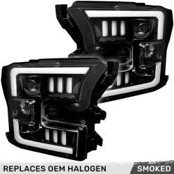 Recon - Recon 264290BKC Projector HeadLights Smoked Lens 15-17 Ford F150 - Image 1