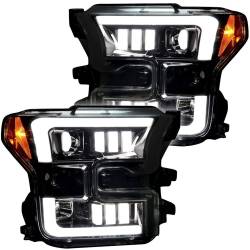 Recon - Recon 264290BKC Projector HeadLights Smoked Lens 15-17 Ford F150 - Image 2