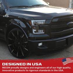 Recon - Recon 264290BKC Projector HeadLights Smoked Lens 15-17 Ford F150 - Image 3