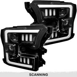 Recon - Recon 264290BKCS Projector HeadLights Smoked Lens 15-17 Ford F150 - Image 1