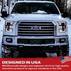 Recon - Recon 264290CLC Projector HeadLights Clear Lens 15-17 Ford F150 - Image 3