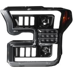 Recon - Recon 264290LEDBKC LED Projector HeadLights Smoked Lens 15-17 Ford F150 - Image 2