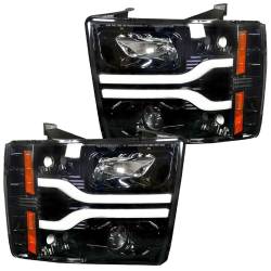 Recon - Recon 264195BKC Projector HeadLights Smoked Lens 07-13 Silverado 1500/HD - Image 1