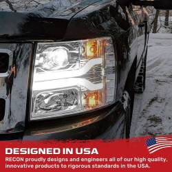 Recon - Recon 264195CLC Projector HeadLights Clear Lens 07-13 Silverado 1500/HD - Image 4