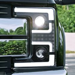 Recon - Recon 264372BKC Projector HeadLights Smoked Lens 17-19 Ford Super Duty - Image 2