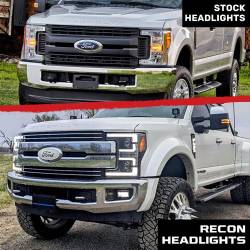 Recon - Recon 264372CLC Projector HeadLights Clear Lens 17-19 Ford Super Duty - Image 4
