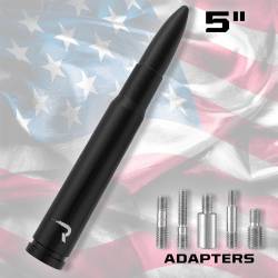 Recon - Recon 264ANT50BK 5" Aluminum 50 Cal Universal Stubby Antenna-Black - Image 3