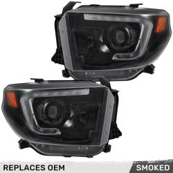 Recon - Recon 264294BKC Projector HeadLights Smoked Lens for 14-21 Toyota Tundra - Image 1