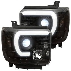 Recon - Recon 264295BKCS Projector HeadLights Smoked Lens 14-18 GMC Sierra 1500/HD - Image 2