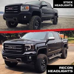 Recon - Recon 264295CLC Projector HeadLights Clear Lens 14-18 GMC Sierra 1500/HD - Image 4