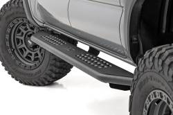 Rough Country Suspension Systems - Rough Country OV2 Running Boards Black for 16-23 Tacoma Crew 14012 - Image 1