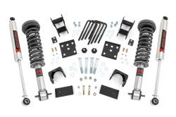 Rough Country Suspension Systems - Rough Country 47540 2"/4" Suspension Lowering Kit 15-25 Ford F150 4WD - Image 1