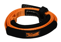 Mile Marker - Mile Marker 19108TOW 1" x 8' Orange ATV/UTV 7200LB Recovery Tow Strap - Image 1