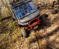 Mile Marker - Mile Marker 19108TOW 1" x 8' Orange ATV/UTV 7200LB Recovery Tow Strap - Image 2
